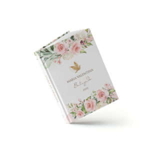 Livro Batizado - Floral Rosa - Sweetcards