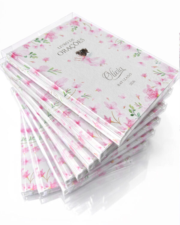 Livros de orações personalizado para Batizado e Primeira Comunhão.